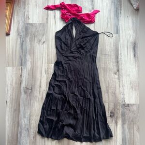 Scotch & Soda Black Satin Dress